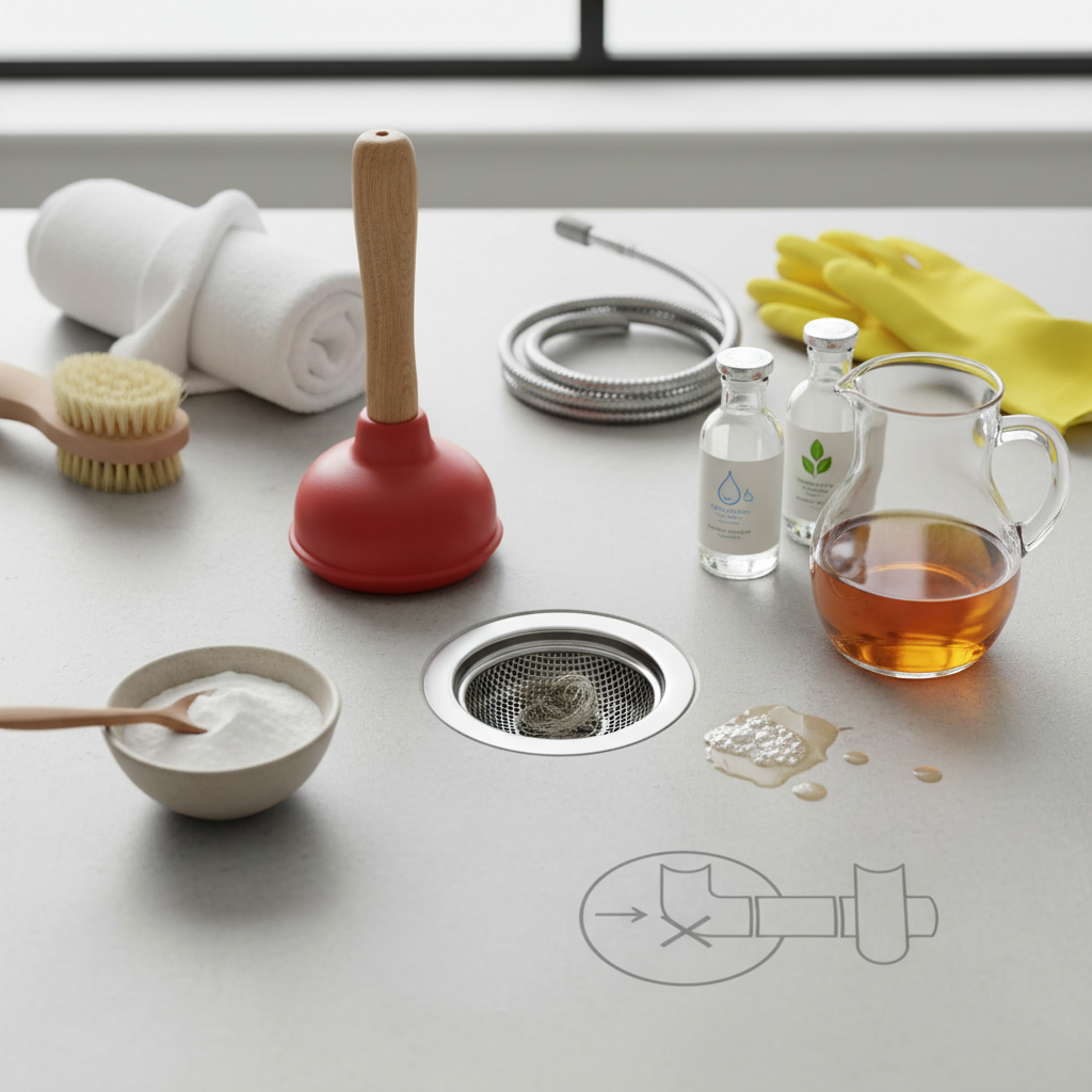 Ablauf verstopft: Die beschte Huusmittel im Check