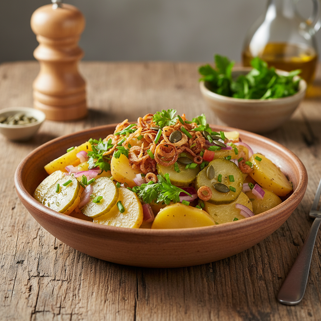 Härdöpfelsalat: Die beschte Begleiter für de Grillabig