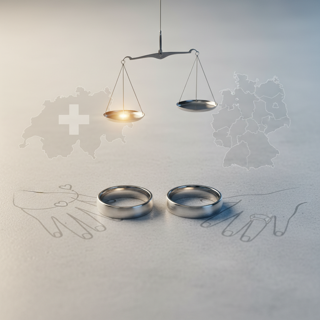 Links oder rächts? Wo de Ehering i de Schwiiz ane ghört