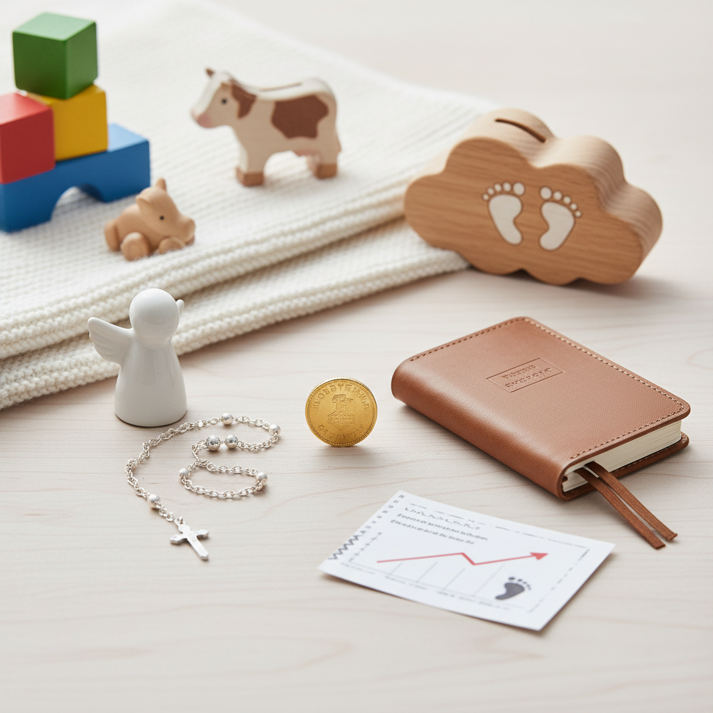 Taufgschänk-Ratgeber: Was me schänkt und was es choschtet