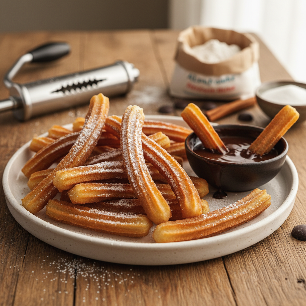 Churros sälber mache: S originale Rezäpt us Spanie