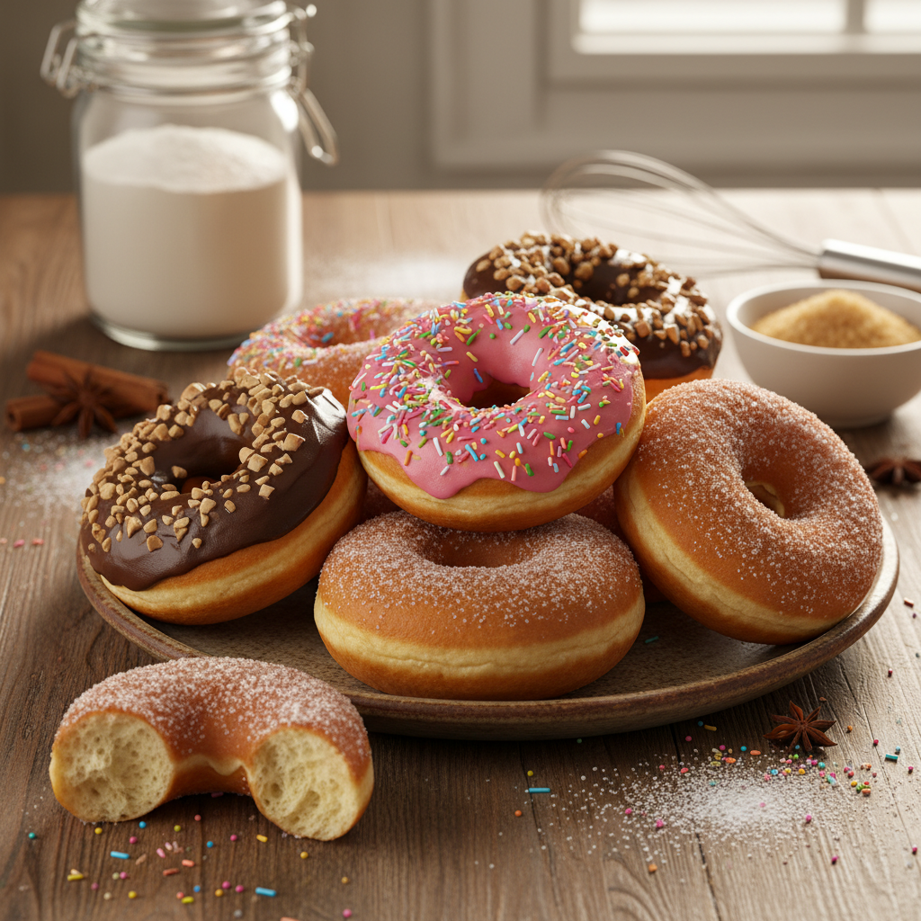 Donuts us em Bachofe: S perfekte Rezäpt für dihei