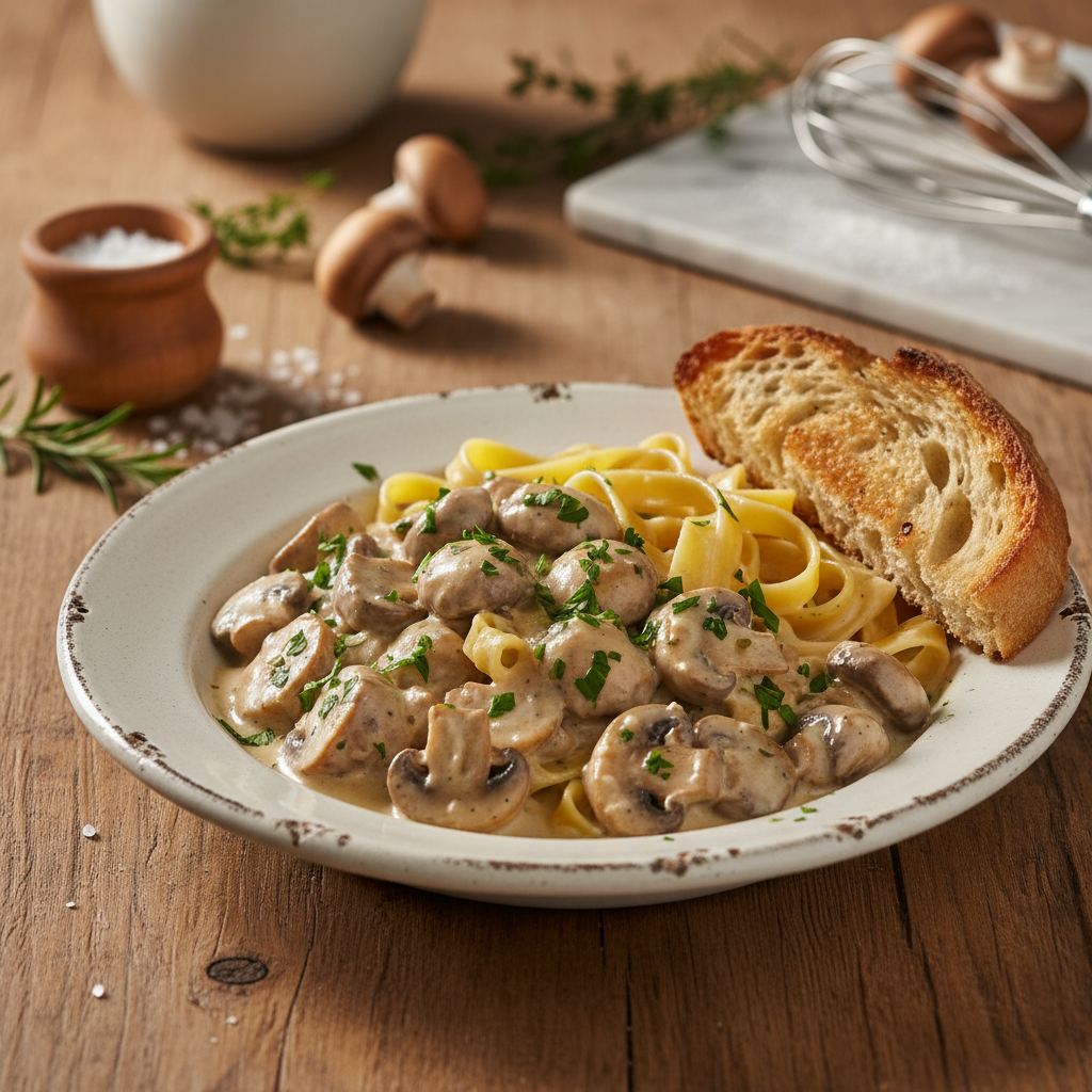 Es genials Rezept: Schnälli Champignons für de Fiirabig