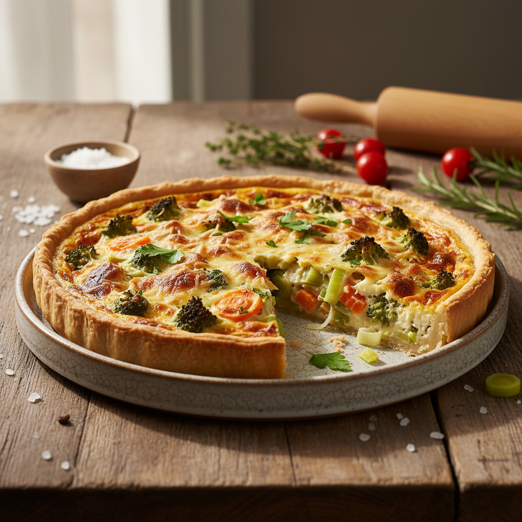 Gmües-Quiche: S beschte Rezäpt für di ganzi Familie