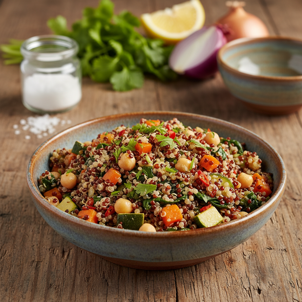 Gsunde Zmittag: Schnälls warms Quinoa-Rezäpt