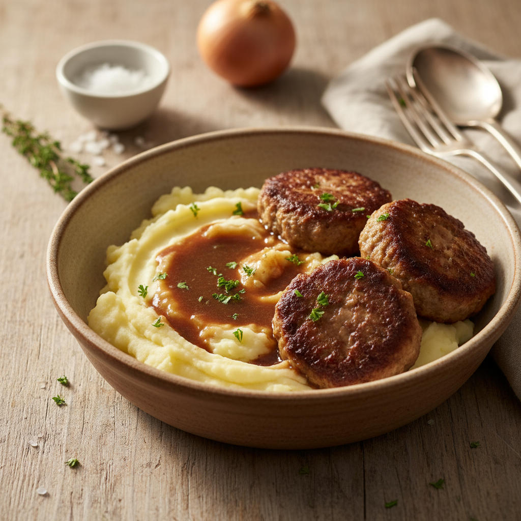 Hacktätschli mit Sauce: S eifachschte Rezept für dihei