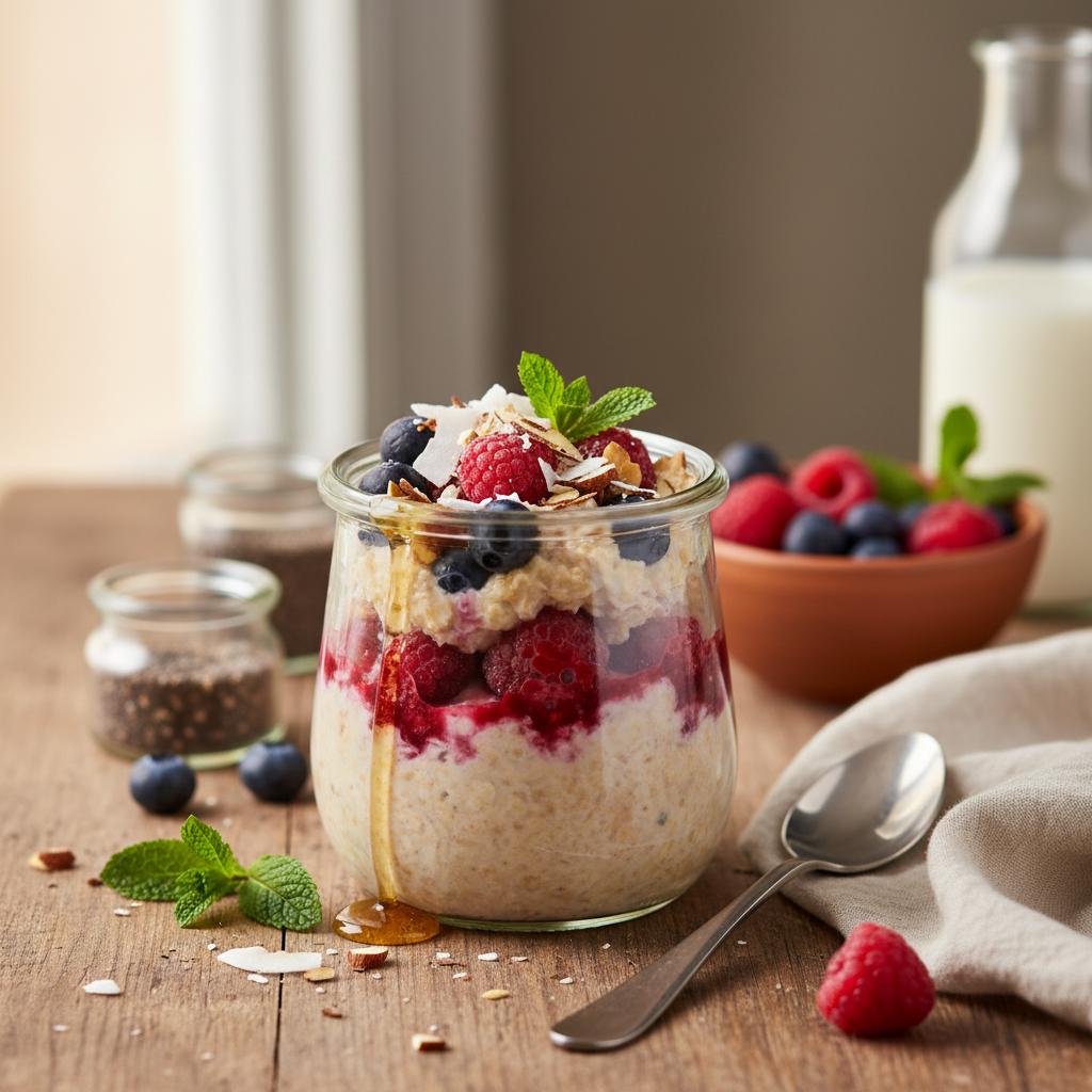Overnight Oats: S beschte Rezept für en gsunde Start