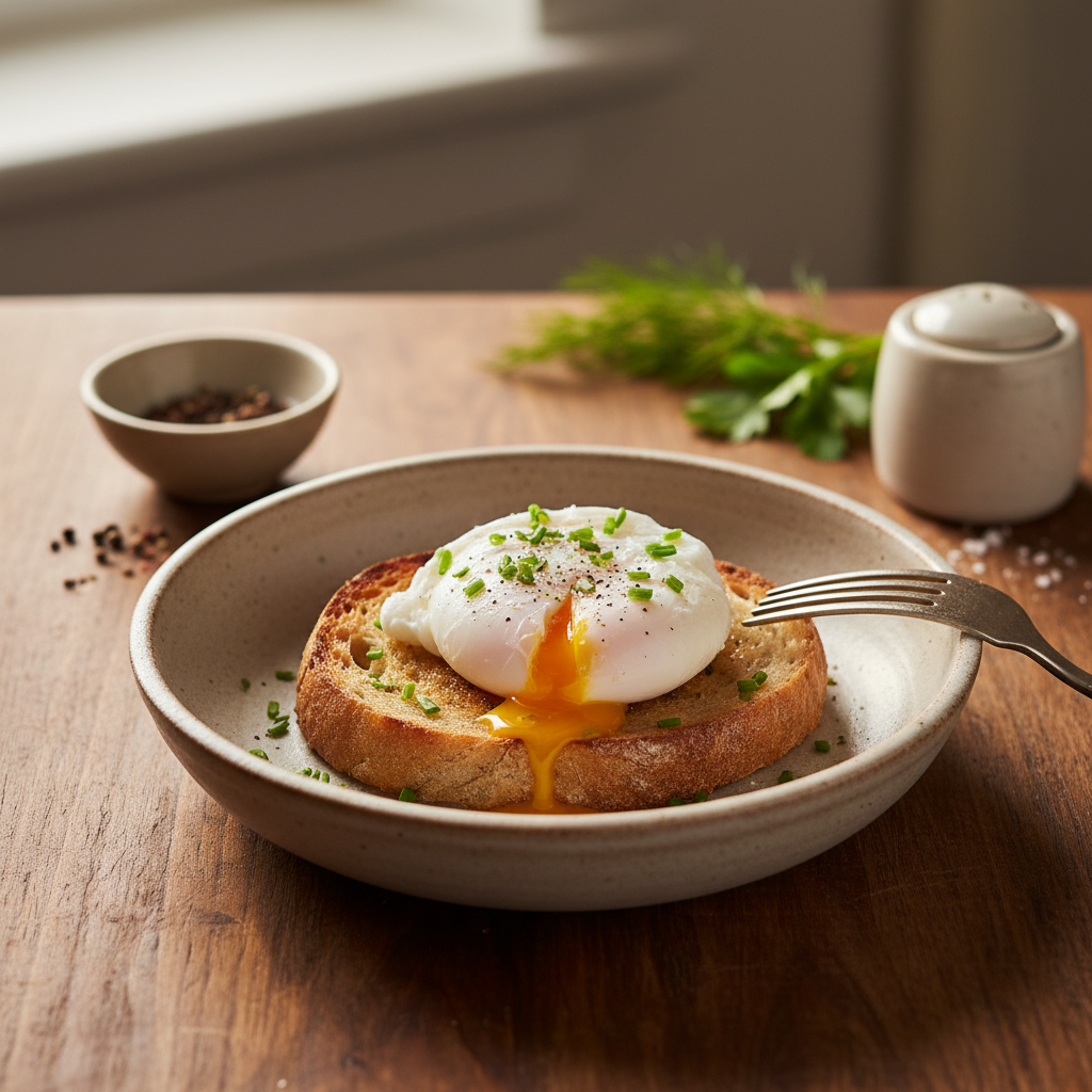 Pochierti Eier: S perfekte Rezäpt i nur 3 Minute