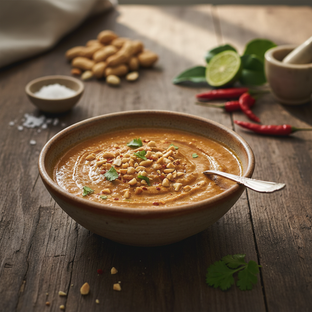 S beschte Satay Sauce Rezäpt: So glingts wie bim Thai