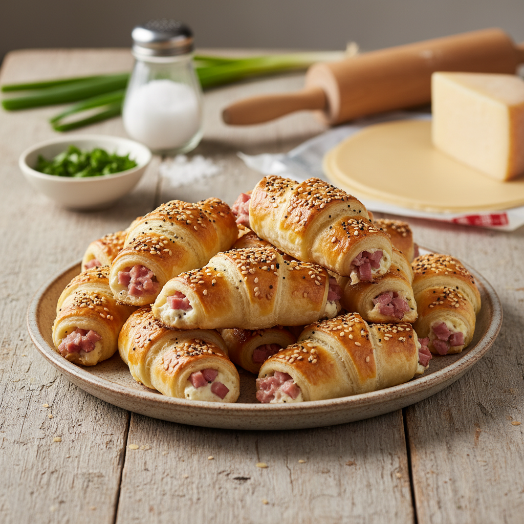 Schnälli Schinkengipfeli: In 15 Minute fertig bache