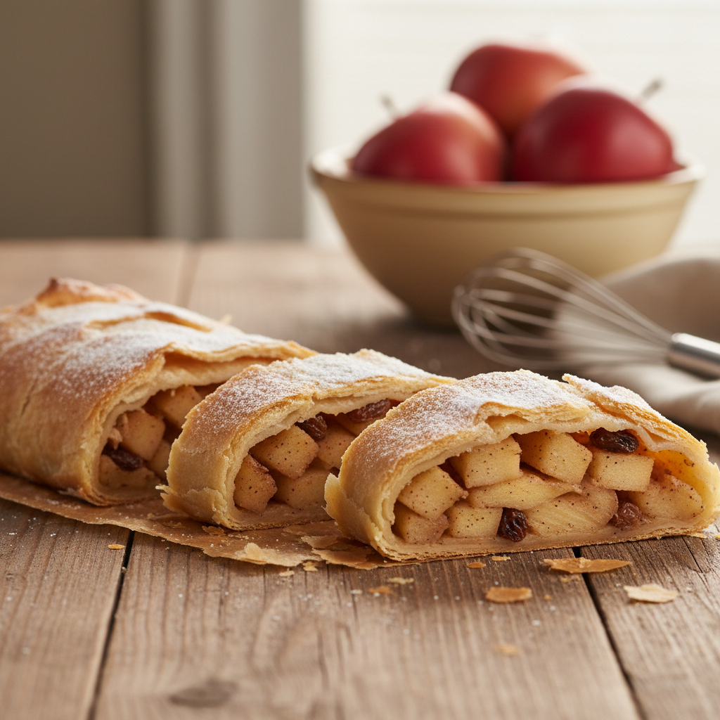 Blitz-Apfelstrudel: Das einfache Rezept mit Blätterteig