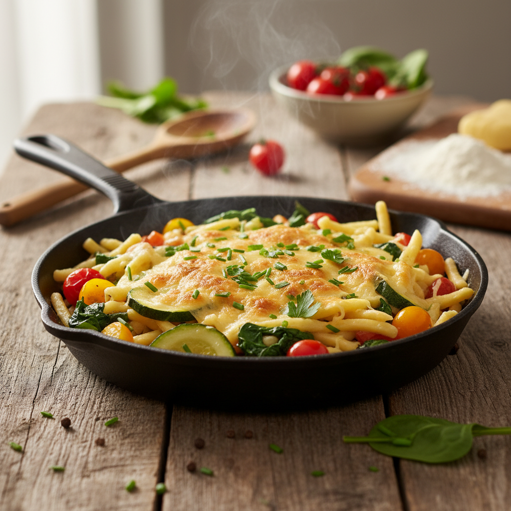 Schnell und gsund: S’perfekte Spätzli-Rezept mit Gmües