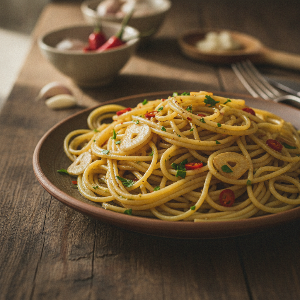 Aglio, Olio e Peperoncino: S’Original-Rezept für dihei