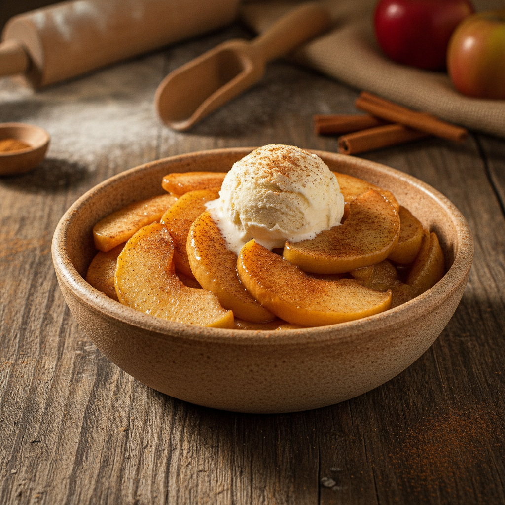Blitz-Dessert mit Äpfeln: Süsser Genuss in wenigen Minuten