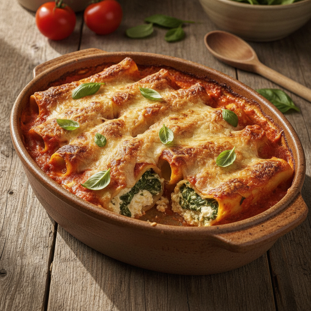 Cannelloni mit Ricotta & Spinat: S’perfekte Rezept