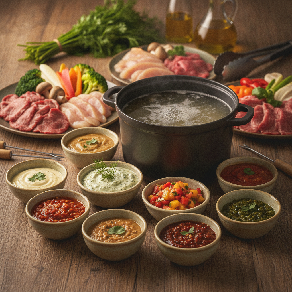 Fondue Chinoise: Die beschte Saucen für de perfekte Gnuss