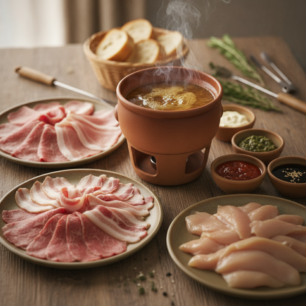 Fondue Chinoise: Wie viel Fleisch pro Person?