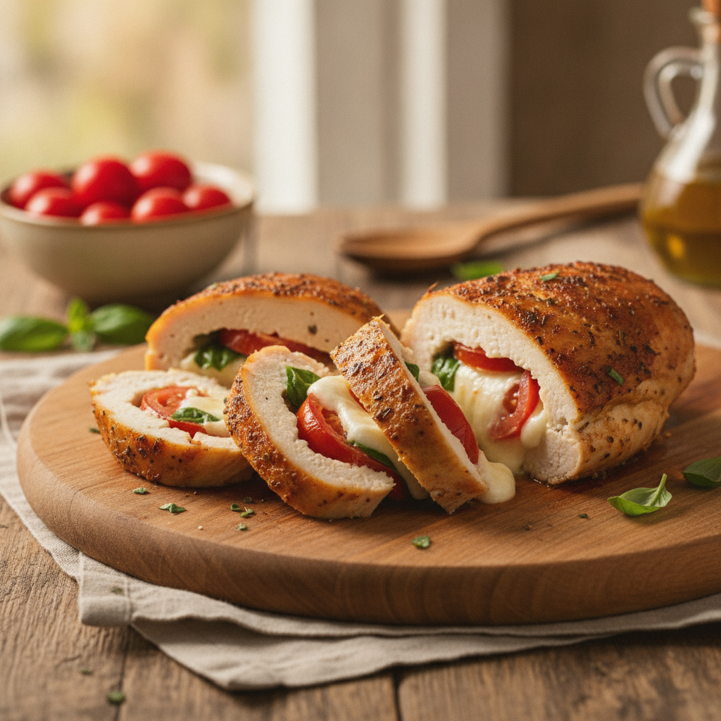 Gfüllti Pouletbrust us em Ofe: So wird sie richtig saftig