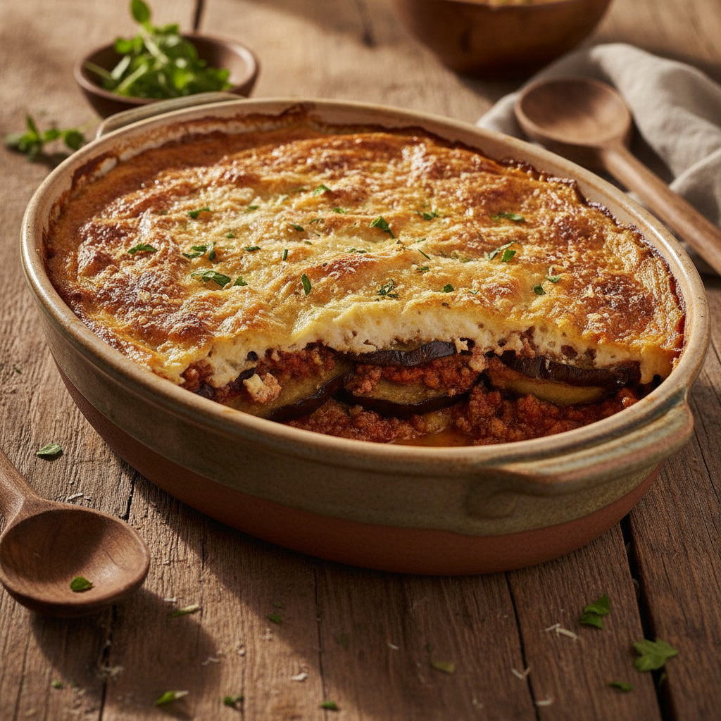 Griechischs Moussaka: S Original-Rezept für dihei