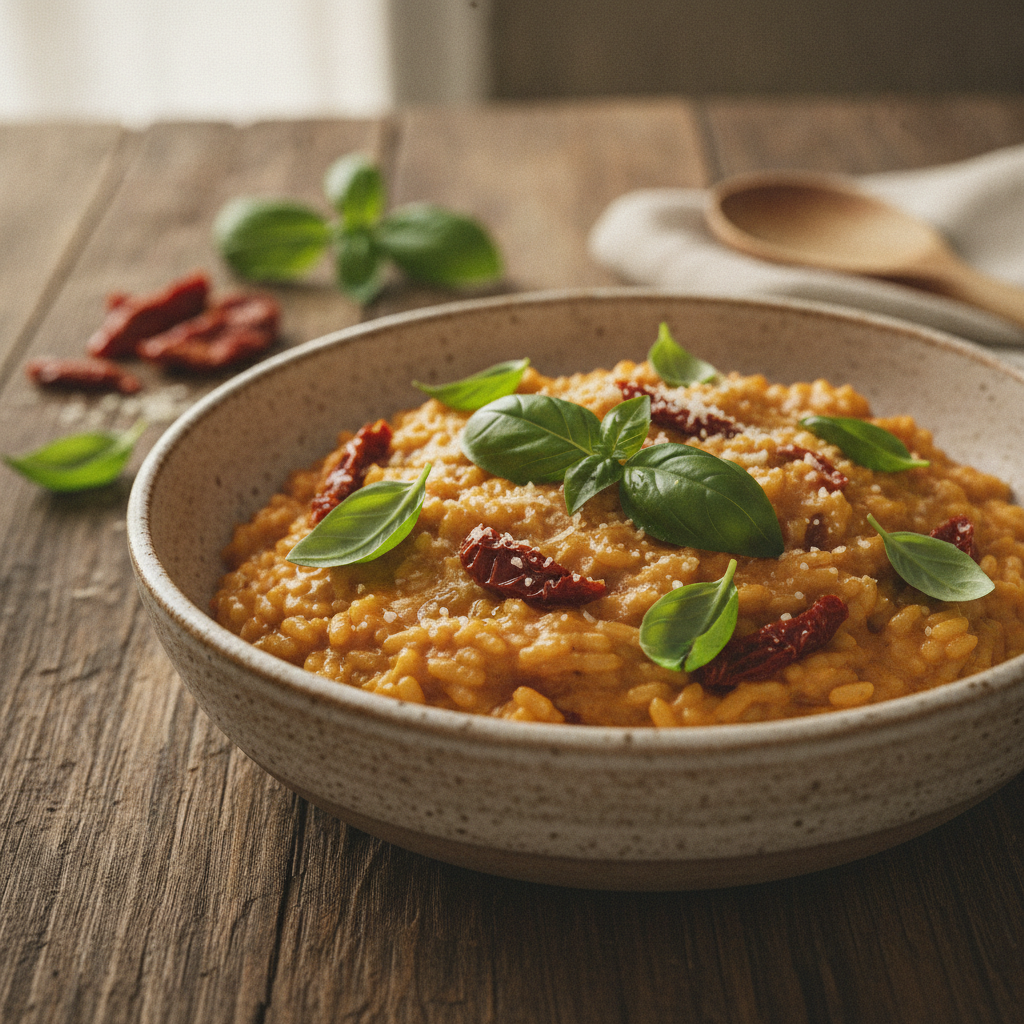 Cremiges Risotto mit getrockneten Tomaten: Einfaches Rezept