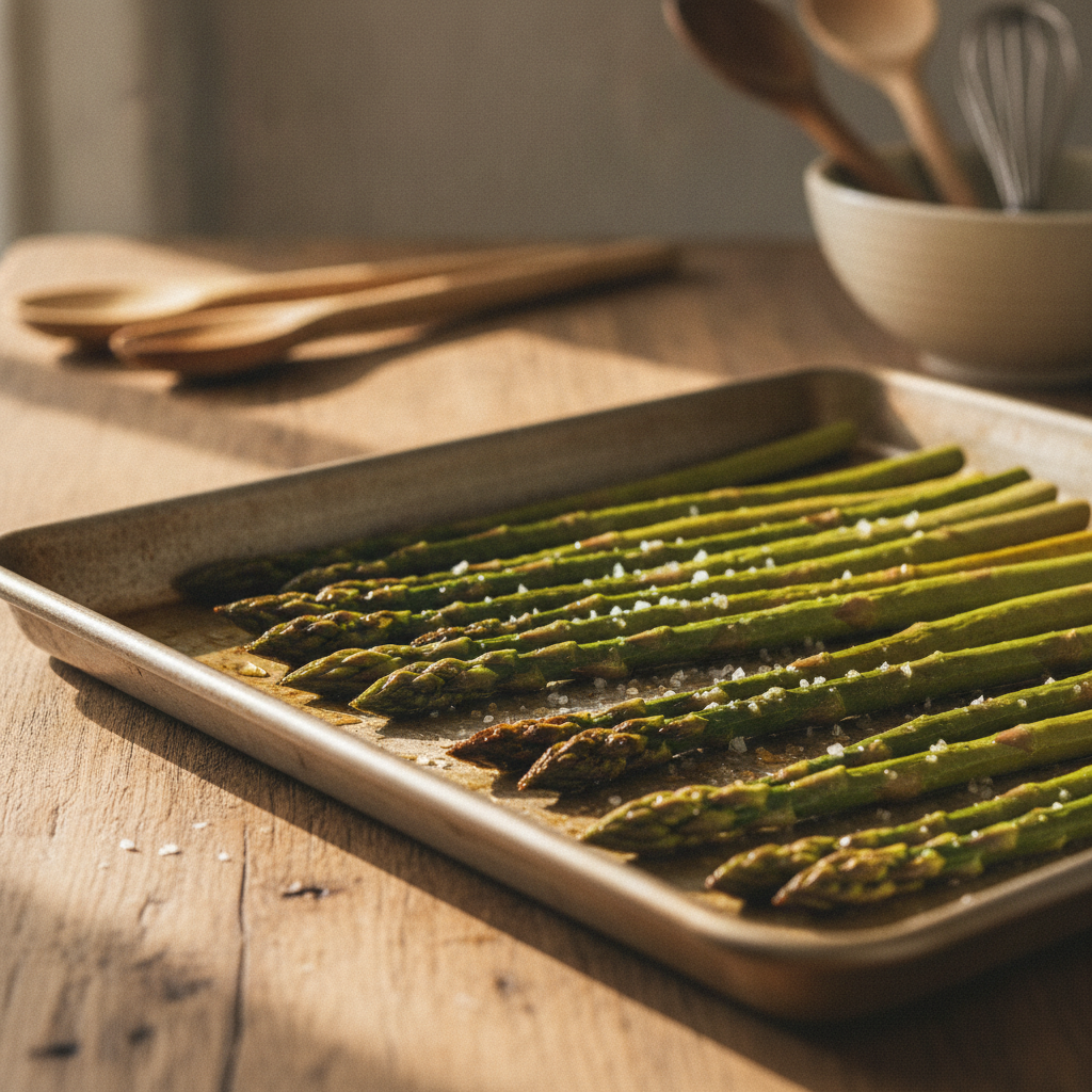 Grüner Spargel aus dem Ofen: So gelingt er perfekt